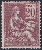 France 1900 Sc 118 Yt 113 MH* Missing Perf At Right - 1900-02 Mouchon