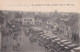 YO Nw-(60) VUE PANORAMIQUE DE LA PLACE PENDANT LE MOIS DE MARS 1917 ( RESSONS SUR MATZ ) - ANIMATION - FOURGONS - Sonstige & Ohne Zuordnung