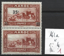 MAROC  FRANCAIS 161a * Côte 4 € - Unused Stamps