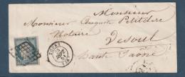 France - YT N° 4 Oblitéré Seul Sur Lettre - 1851 - 1849-1876: Classic Period