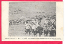 Cpa MAROC, TAZA, La Colonne BAUMGARTEN Arrive à MEKNASSA Avant Jonction Des 2 Colonnes  Dos écrit Et Divisé Voir Scanne, - Sonstige & Ohne Zuordnung