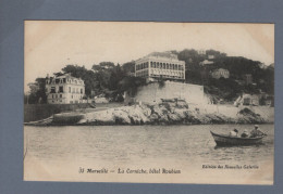 CPA - 13 - Marseille - La Corniche, Hôtel Roubion - Non Circulée - Endoume, Roucas, Corniche, Spiaggia