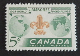 CANADA YT 283 NEUF**MNH" SCOUTISME" ANNÉE 1955 - Gebruikt