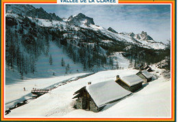 Vallée De La Clarée - Sur Les Pistes De Fond Vers Le Hameau Jadis Et Le Pont Face Aux Roches De Crépin - Andere & Zonder Classificatie