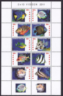 323 ARUBA 2011 - Y&T 560/69 Avec Vignette - Poisson - Neuf ** (MNH) Sans Charniere - Curaçao, Antilles Neérlandaises, Aruba