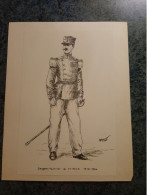 AFFICHE  - DESSIN   -   SERGENT - FOURRIER  DU  7em R-I-C   DE  1910 - 1914 - Posters