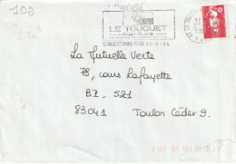 FLAMME  PERMANENTE  62  LE  TOUQUET  PARIS  PLAGE  /  2819  ( ROULETTE ) - Mechanical Postmarks (Advertisement)