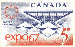 12020961 Montreal Quebec Expo 67 Canadian Pavilion Katimavik Stamp Sonderbriefma - Unclassified