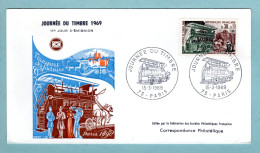 FDC France 1969 - Journée Du Timbre 1969 - YT 1589 - 75 Paris - 1960-1969