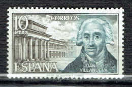 Architectes Espagnols Célèbres : Juan De Villanueva Et Le Musée Du Prado - Unused Stamps