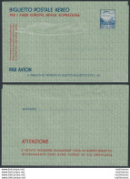 1952 Italia Aereo E Alpi M Filagrano N. A1A - Stamped Stationery