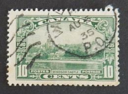 CANADA YT 177 OBLITERE " CHATEAU DE WINDSOR" ANNÉE 1935 - Used Stamps