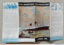 Bs Depliant Pubblicitario Brochure Nave  R.m.s.mauretania - Other & Unclassified