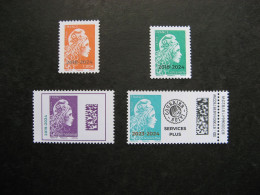 TB Série De Timbres Marianne L'Engagée Surchargées 2023-2024. Neufs XX . - Neufs