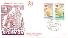 MALI FDC 1962 CONFERENCE DES CHEFS D'ETAT - Malí (1959-...)