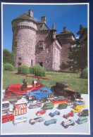 CPM CARTE POSTALE SALON DE L AUTOMOBILE MINIATURE DU CHATEAU DE LA VIGNE (  ALLY - Cantal - 15 ) - Jeux Et Jouets