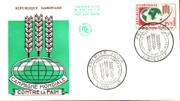 GABON FDC 1963 CAMPAGNE CONTRE LA FAIM - Gabón (1960-...)