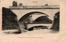 N°1475 W -cpa Sorcy -les Ponts Du Canal Du Chemin De Fer Et De La Route- - Sonstige & Ohne Zuordnung