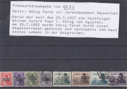 ÄGYPTEN - EGYPT - EGYPTIAN - MONARCHIE - KÖNIG FARUK PORTRÄT  1953  USED - Used Stamps