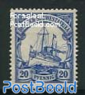 Germany, Colonies 1901 20pf, Without WM, Stamp Out Of Set, Unused (hinged), Transport - Ships And Boats - Boten