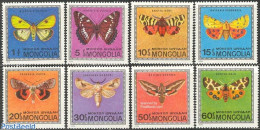 Mongolia 1974 Butterflies 8v, Mint NH, Nature - Butterflies - Mongolei