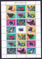 323 ARUBA 2011 - Y&T 601/10 X 2 En Feuille - Papillon - Neuf ** (MNH) Sans Charniere - Curazao, Antillas Holandesas, Aruba