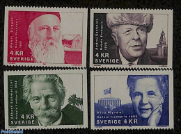 Sweden 1991 Nobel Prize Winners 4v, Mint NH, Health - History - Science - Health - Nobel Prize Winners - Women - Atom .. - Ongebruikt