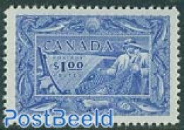 Canada 1951 Definitive, Fishing 1v, Mint NH, Nature - Fish - Fishing - Unused Stamps