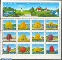 Canada 1994 Canada Day 12v M/s, Mint NH, Nature - Various - Trees & Forests - Lighthouses & Safety At Sea - Unused Stamps