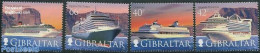 Gibraltar 2008 Cruise Ships 4v, Mint NH, Transport - Ships And Boats - Schiffe