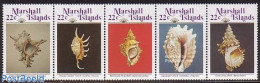 Marshall Islands 1986 Shells 5v [::::], Mint NH, Nature - Shells & Crustaceans - Vie Marine