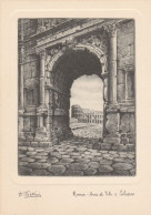 AD147 Roma - Arco Di Tito E Colosseo - Illustrazione Illustration Dandolo Bellini / Non Viaggiata - Other Monuments & Buildings