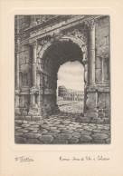 AD147 Roma - Arco Di Tito E Colosseo - Illustrazione Illustration Dandolo Bellini / Non Viaggiata - Altri Monumenti, Edifici