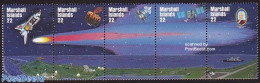 Marshall Islands 1985 Halleys Comet 5v [::::], Mint NH, Science - Transport - Astronomy - Ships And Boats - Space Expl.. - Astrología