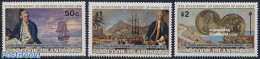 Cook Islands 1978 Cooks Birthday 3v, Mint NH, History - Transport - Various - Explorers - Ships And Boats - Money On S.. - Esploratori