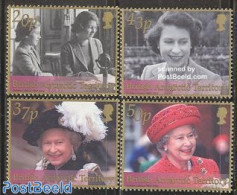 British Antarctica 2002 Elizabeth II Golden Jubilee 4v, Mint NH, History - Performance Art - Kings & Queens (Royalty) .. - Royalties, Royals