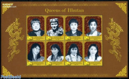 Bhutan 2011 Queens 8v M/s, Mint NH, History - Kings & Queens (Royalty) - Familias Reales