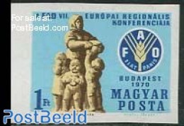 Hungary 1970 European FAO Conference 1v Imperforated, Mint NH, Health - History - Food & Drink - Europa Hang-on Issues.. - Ongebruikt