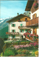 Cogne (Aosta) Scorcio Panoramico Ville Con Balconi Fioriti, Vue Panoramique, Panoramic View - Aosta