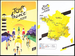 Lot 2 CP Tour De France 2021 Parcours Et Affiche - Cyclisme