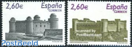 Spain 2008 Castles 2v, Mint NH, Art - Castles & Fortifications - Nuovi