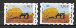 SAINT PIERRE ET MIQUELON N°   741/42 "  RAMASSAGE  DE FOIN " - Unused Stamps