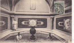 34. LAMALOU LES BAINS.  CPA. ETABLISSEMENT THERMAL UNE PISCINE DE LUXE. ANNEE 1924  +TEXTE - Lamalou Les Bains