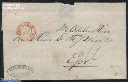 Netherlands 1868 Letter From Amsterdam To Epe, Postal History - Cartas & Documentos