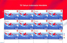 Indonesia 2020 Merdeka, Independence M/s, Mint NH, Various - Maps - Geographie