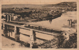 ZA 9-(46) PUY L' EVEQUE - LES DEUX PONTS ET LA PLAINE DE COURBENAC - CONVOI LOCOMOTIVE , WAGONS - TAMPON MILITAIRE - Sonstige & Ohne Zuordnung