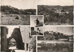 ZA 9-(46) CALVIGNAC - CARTE MULTIVUES : LE BOURG , VUE PANORAMIQUE , L' EGLISE , LE CHATEAU - 2 SCANS - Sonstige & Ohne Zuordnung