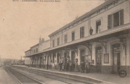 ZA 10-(48) LANGOGNE - LA NOUVELLE GARE - ANIMATION - QUAIS ET VOIES FERREES -  2 SCANS - Langogne