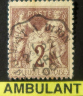 R1311/3063 - FRANCE - SAGE TYPE II N°85 Avec CàD CONVOYEUR " X à DIJON " 22 AVRIL 1900 - 1876-1898 Sage (Tipo II)