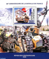 Central Africa 2020 Battle Of France S/s, Mint NH, History - World War II - WW2 (II Guerra Mundial)